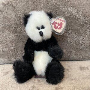 93 Checkers The Panda EXTREMELY RARE Ty Beanie Baby Attic Treasures 1ST GEN 6031